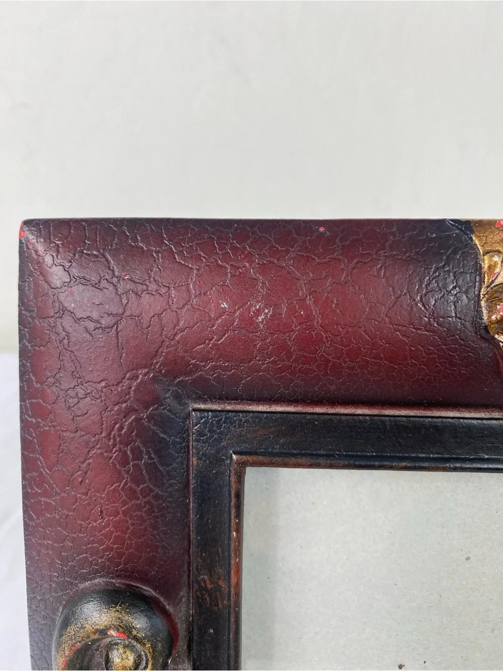 Ornate Red and Gold Decorative Photo Frame - Home Accents 4x6